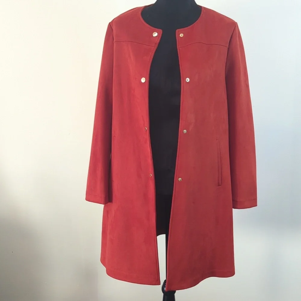 Marc New York Orange Topper  Coat - Picture 3 of 5